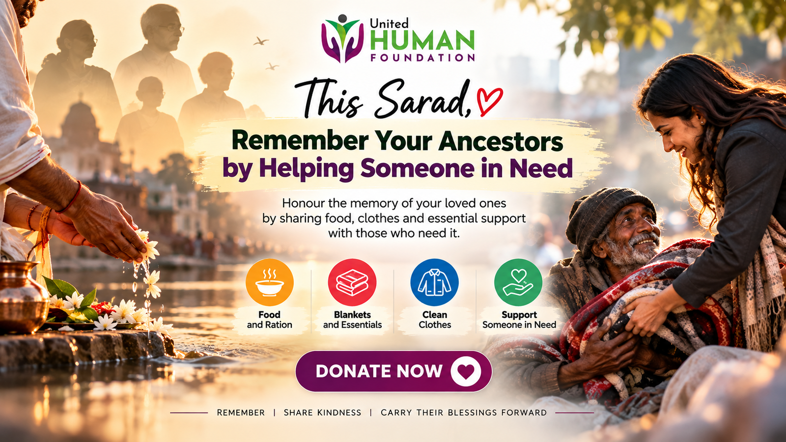 Sarad Donation Drive | Help Needy People in Memory of Ancestors